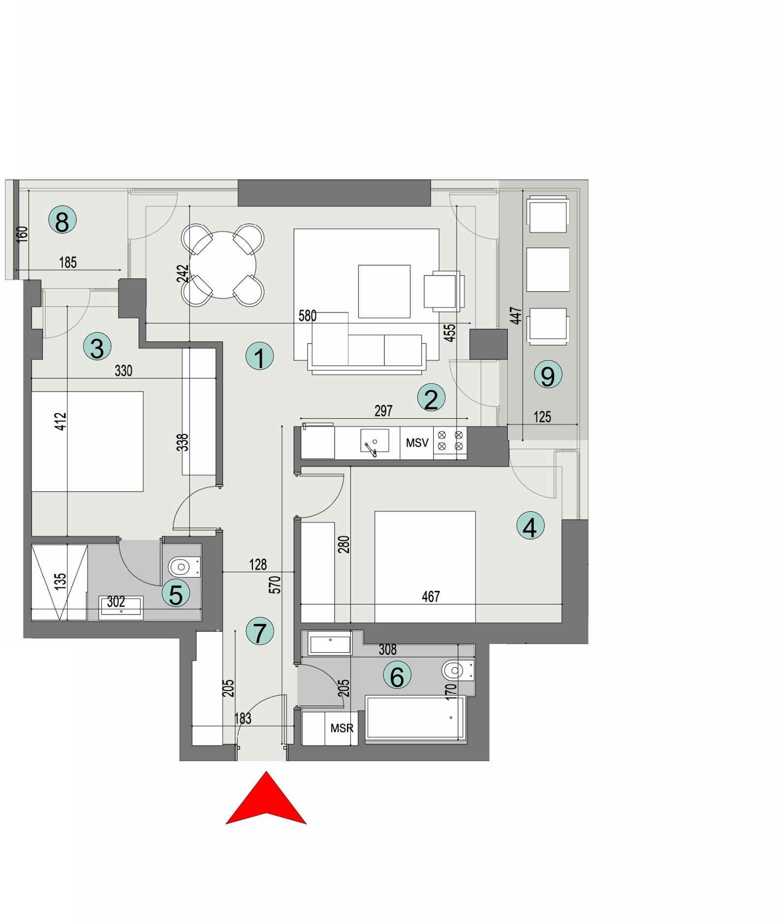 Plan apartament