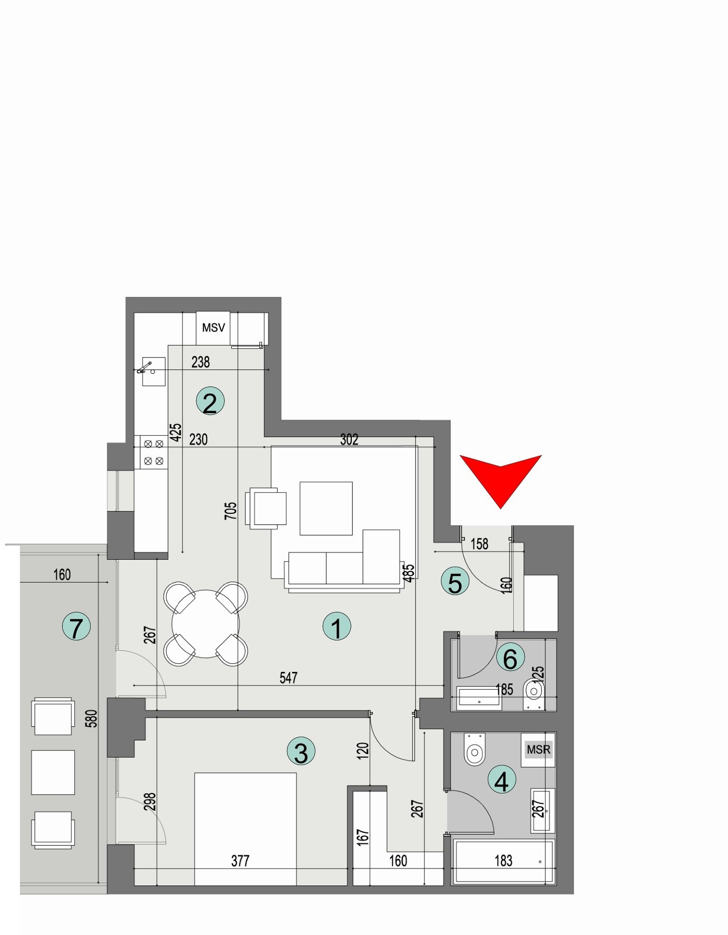 Plan apartament