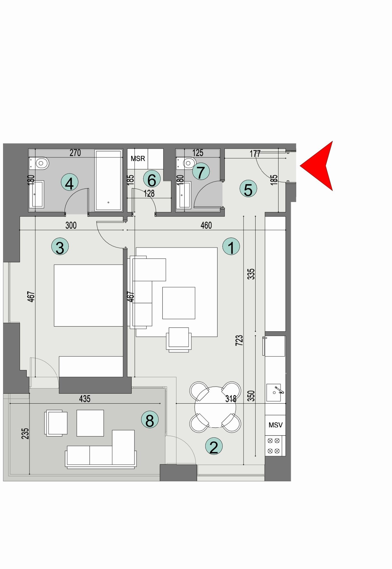 Plan apartament