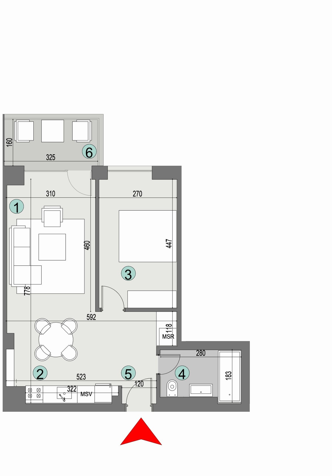 Plan apartament