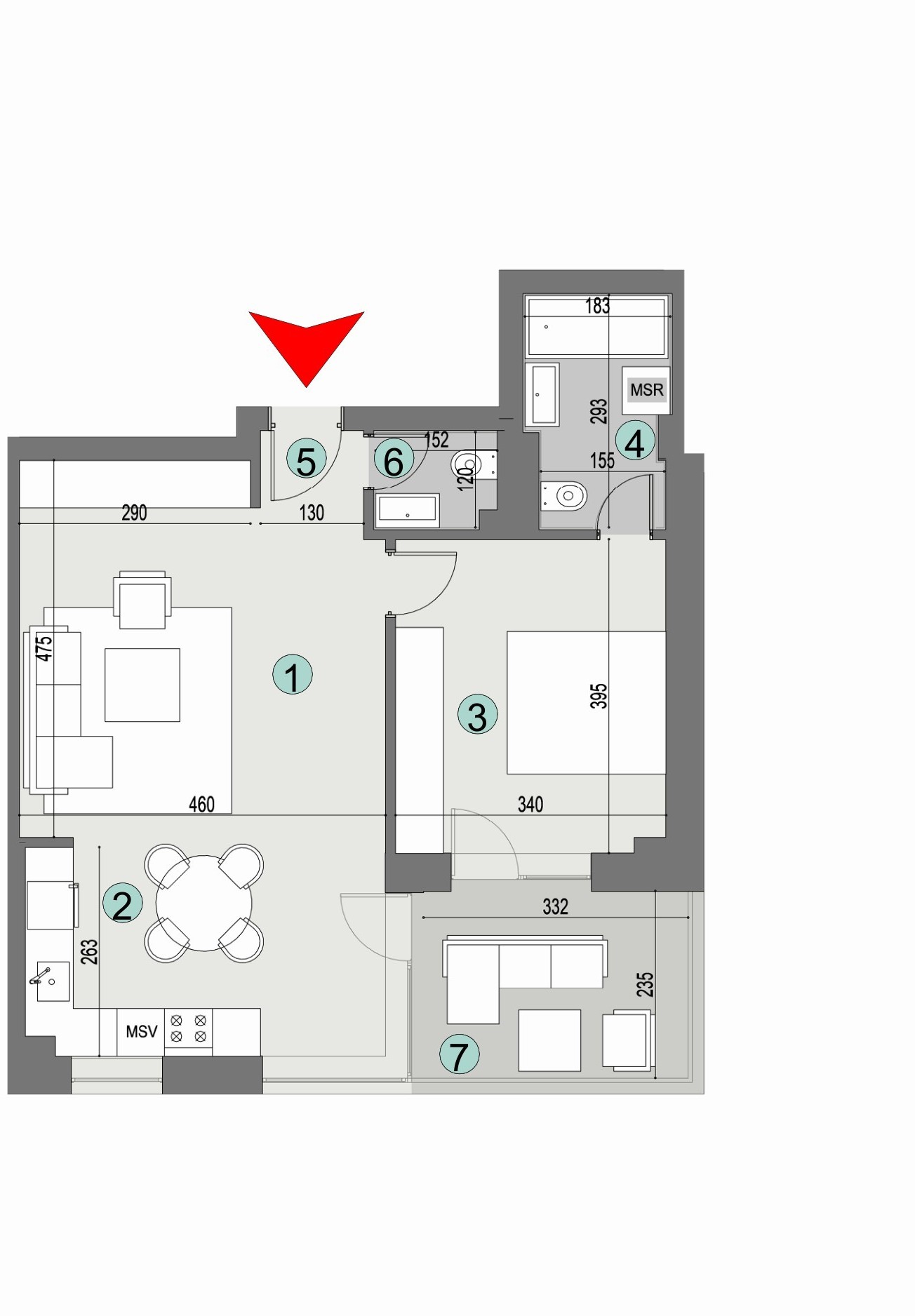 Plan apartament