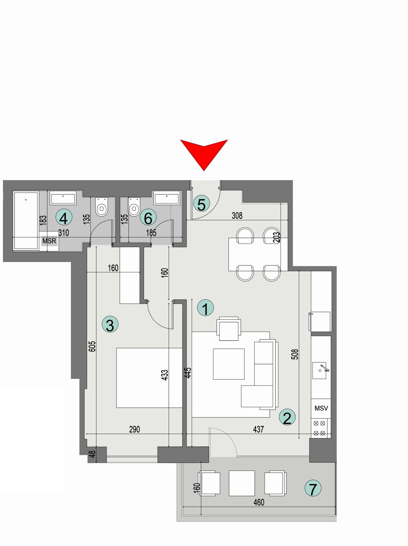 Plan apartament