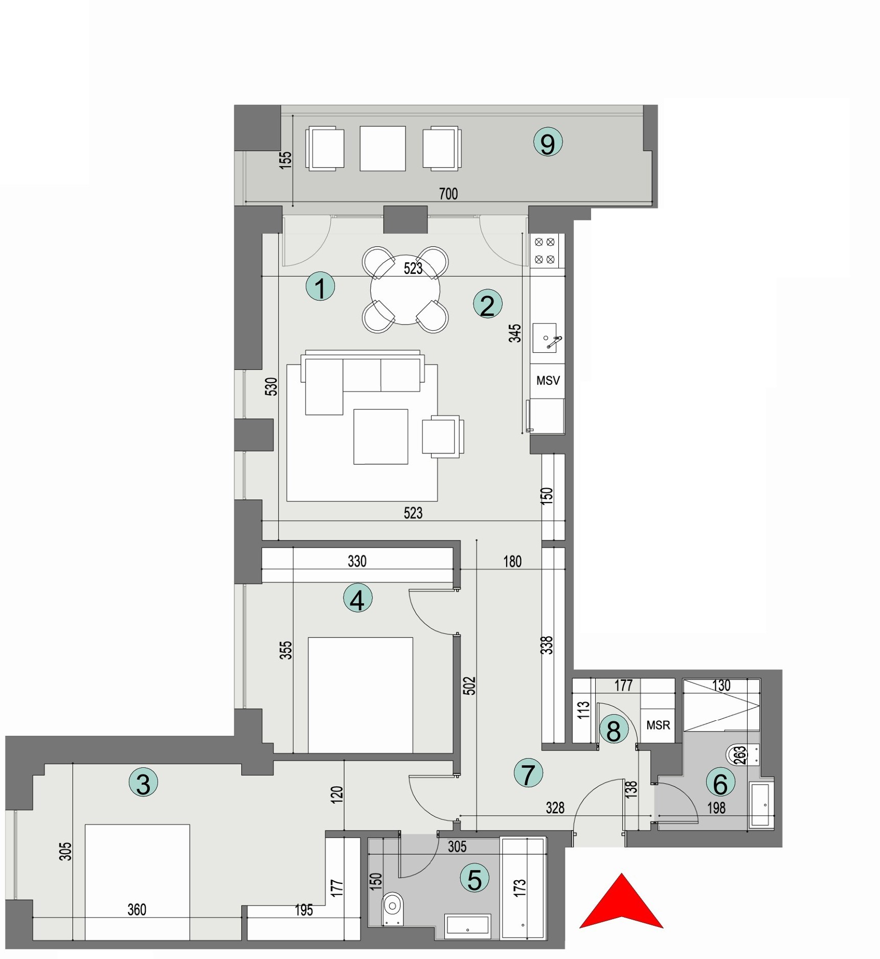 Plan apartament