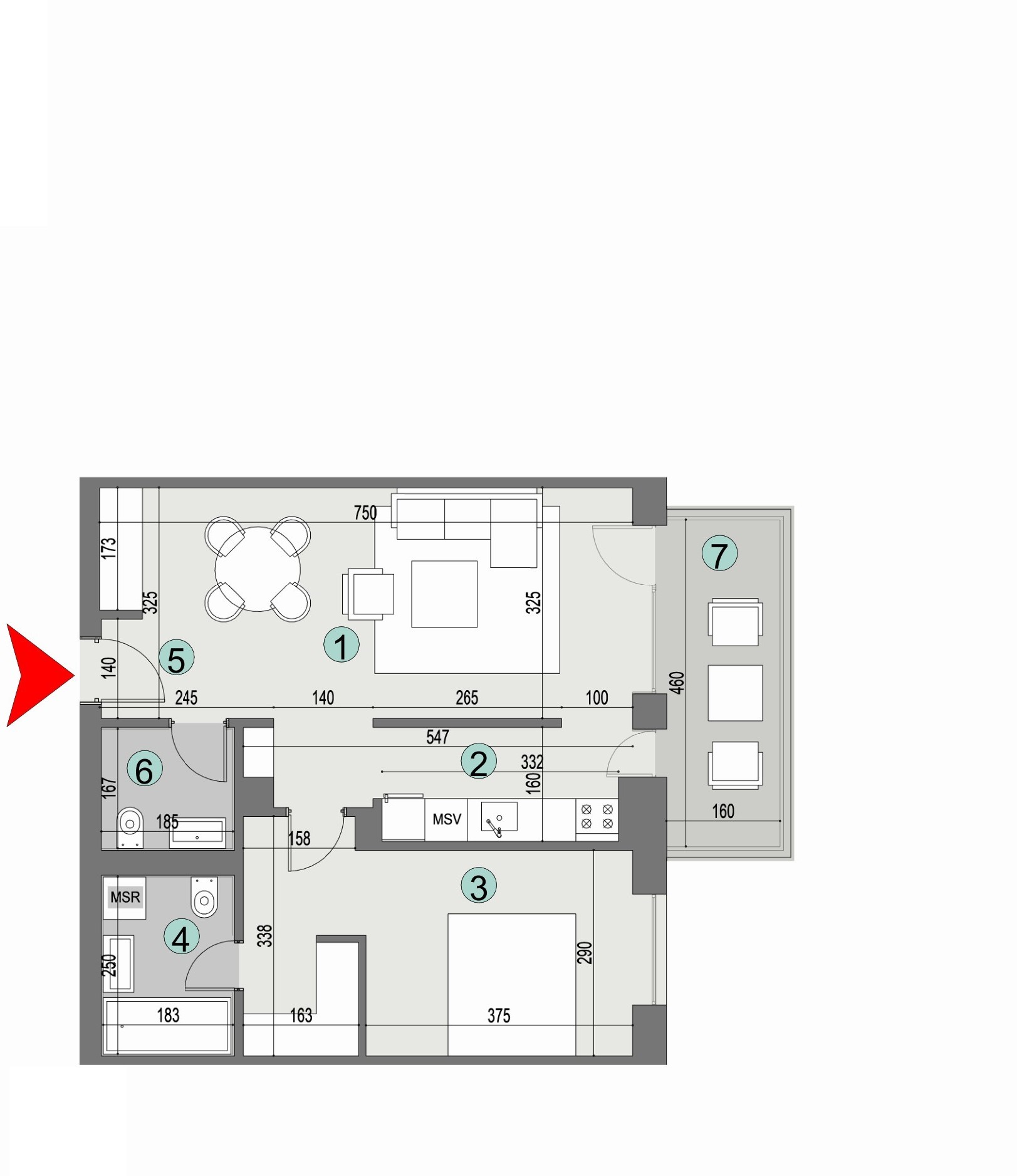Plan apartament