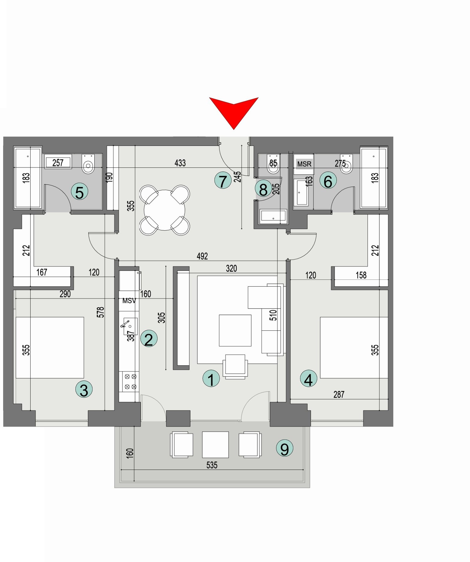 Plan apartament