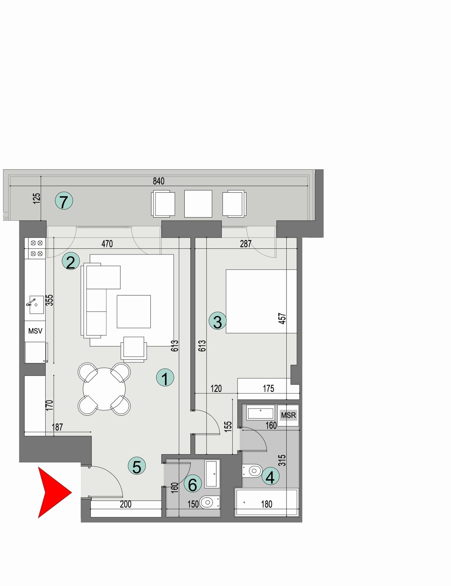 Plan apartament