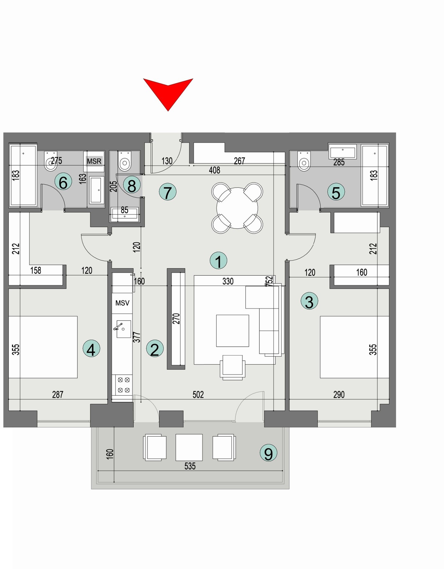 Plan apartament