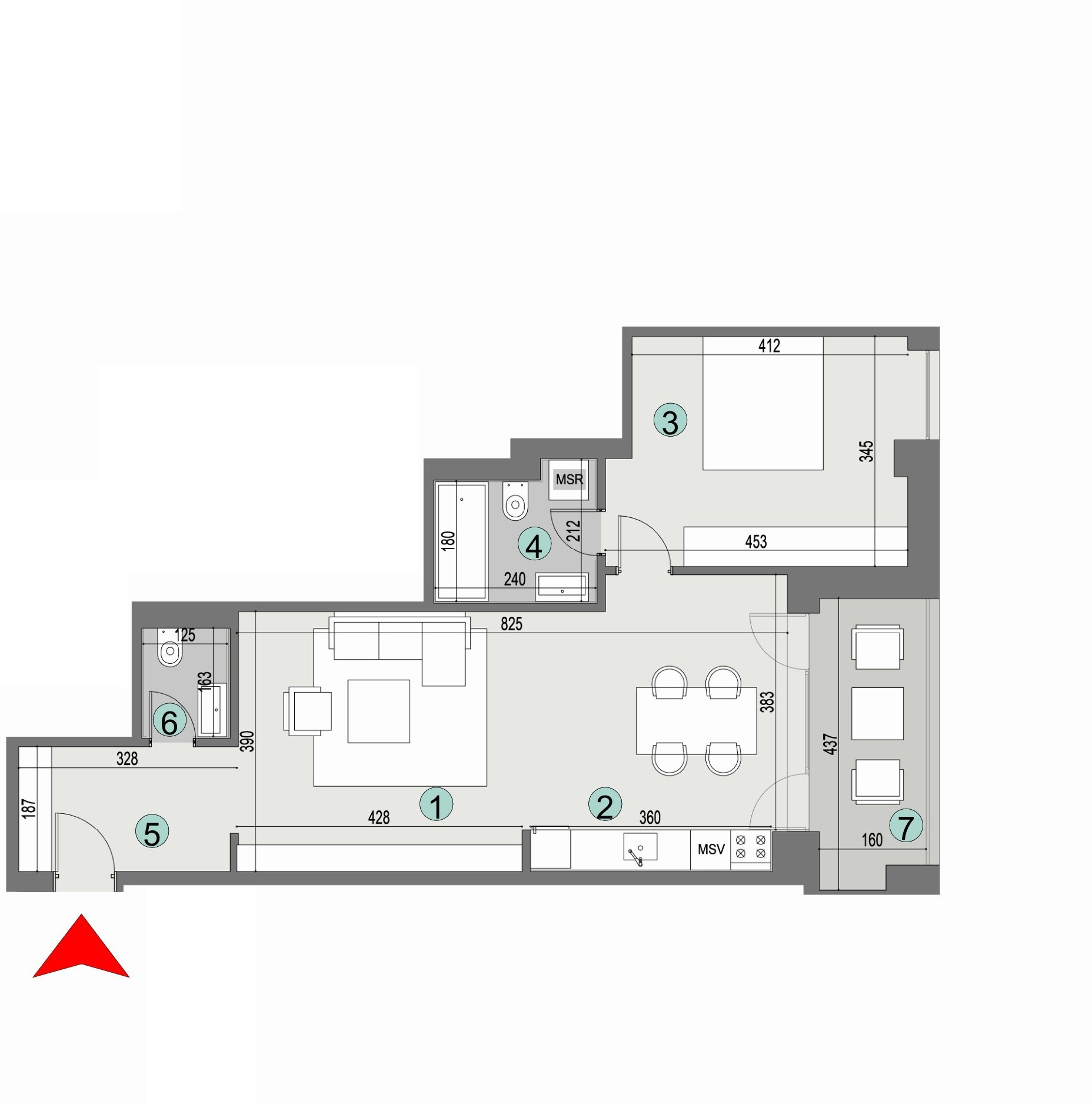 Plan apartament