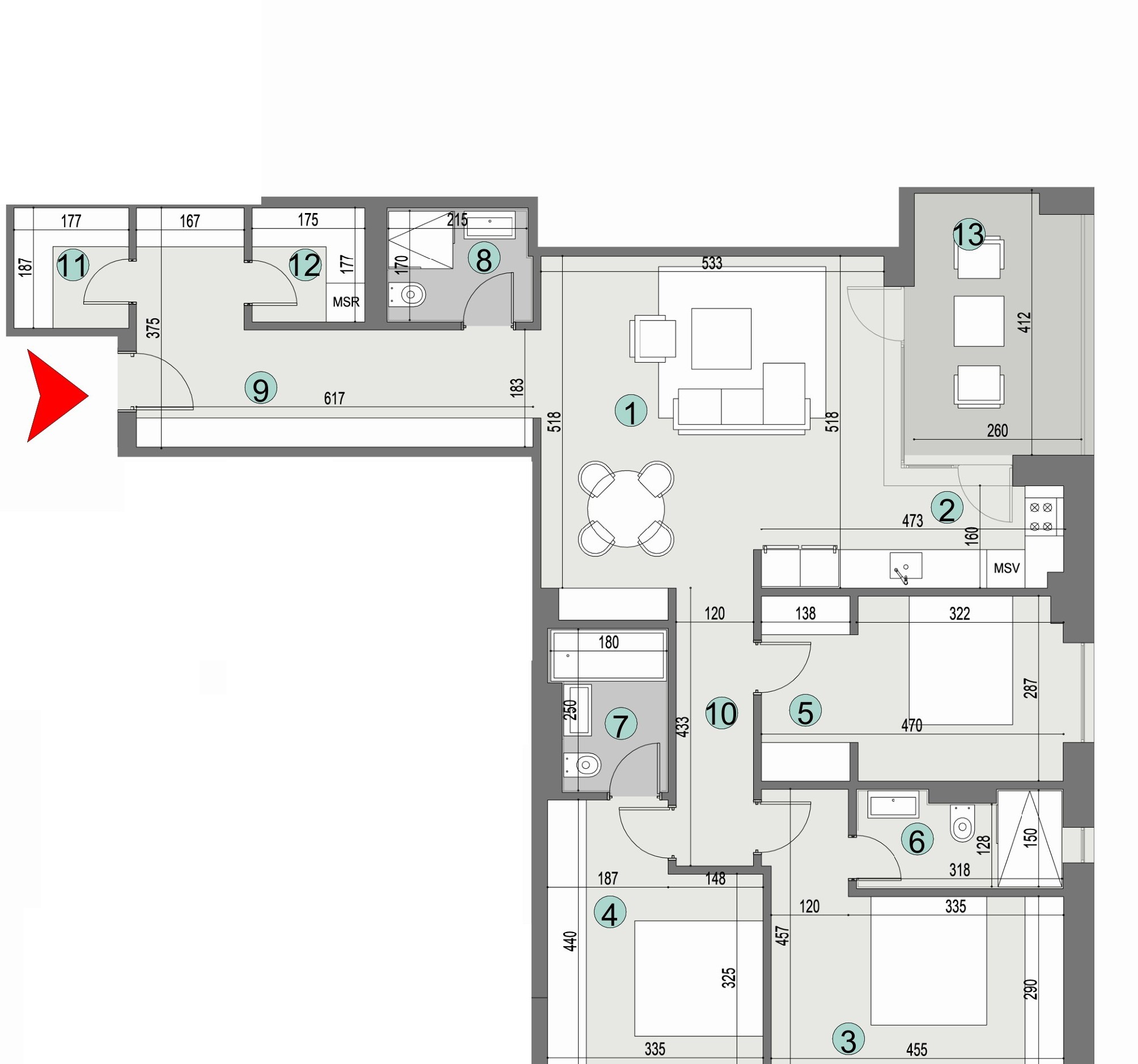 Plan apartament