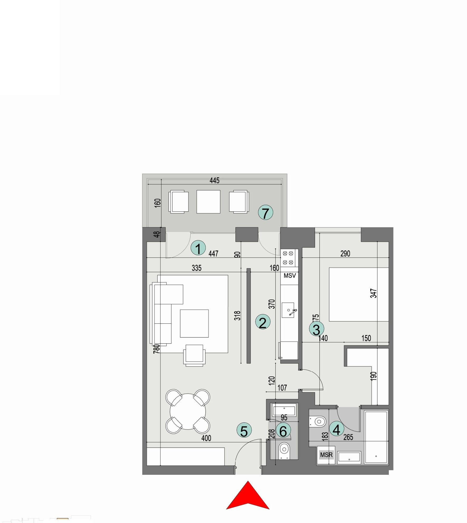 Plan apartament