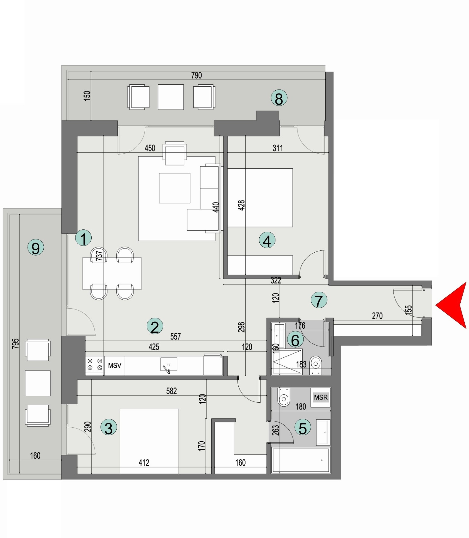 Plan apartament