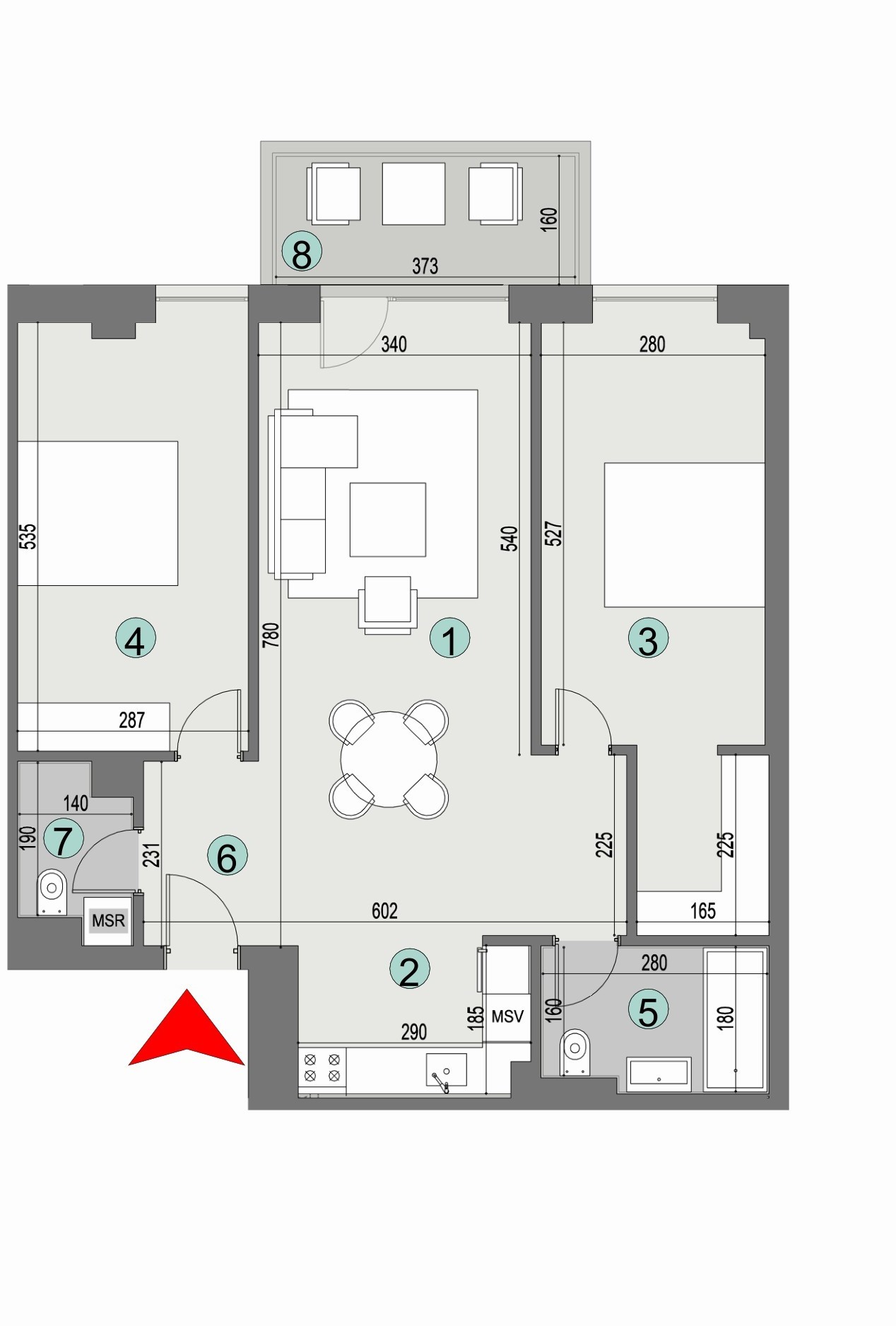 Plan apartament