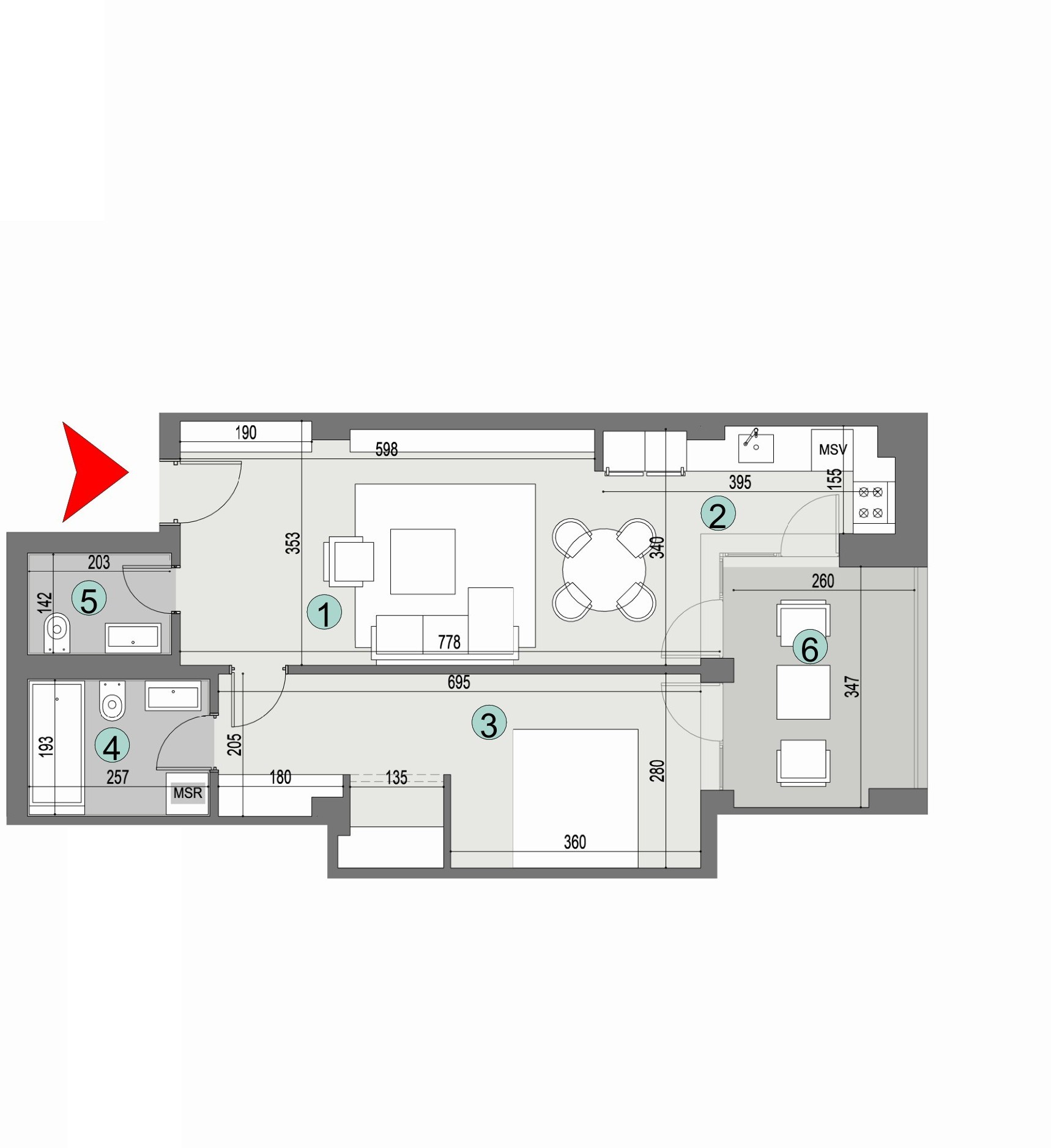 Plan apartament