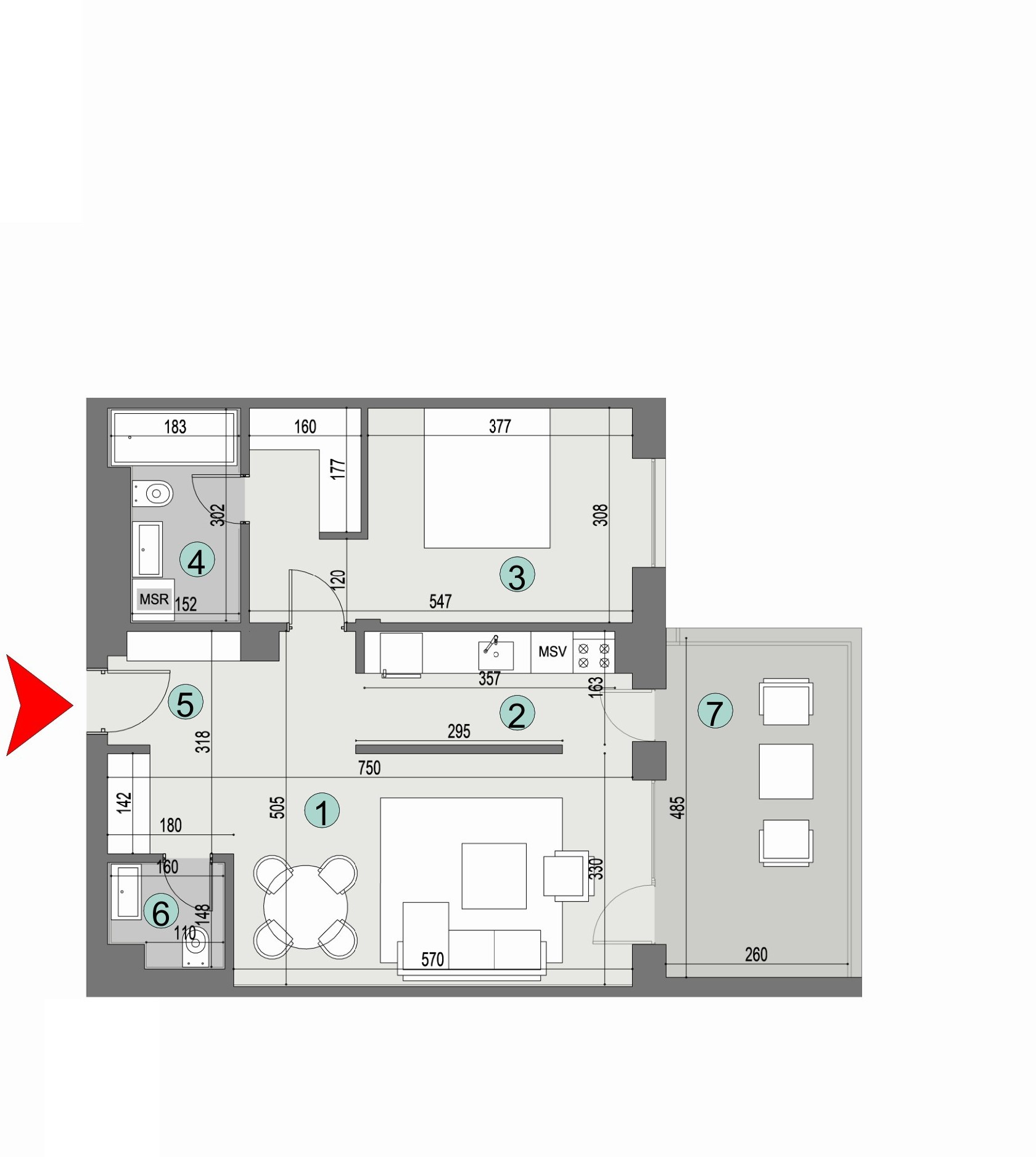 Plan apartament