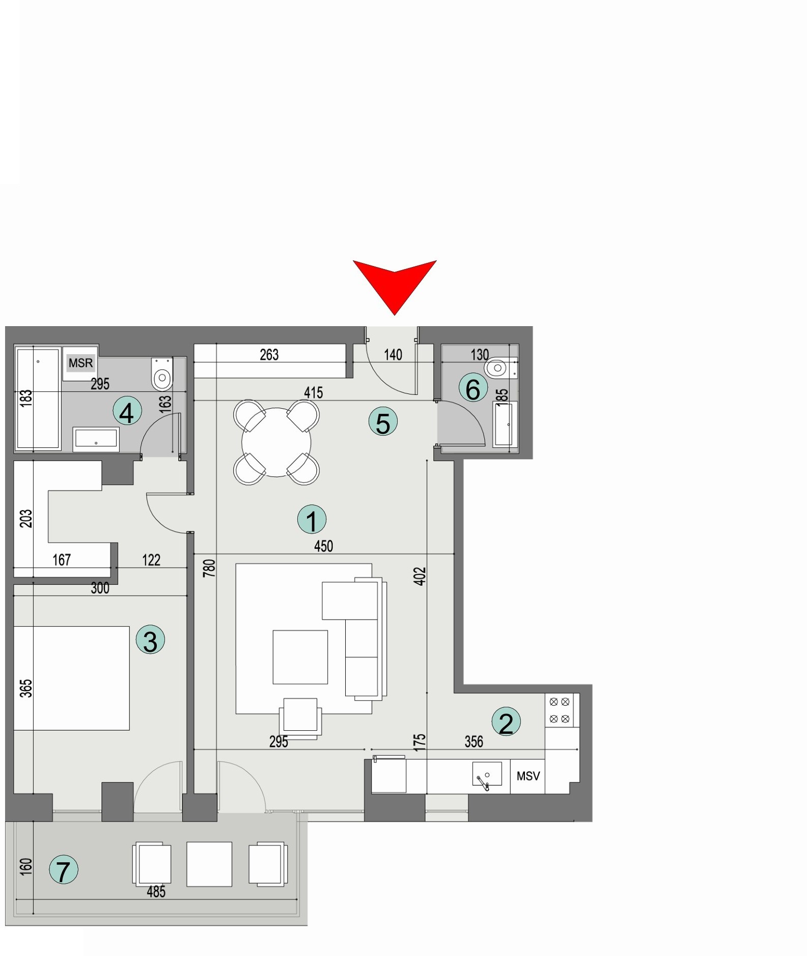 Plan apartament