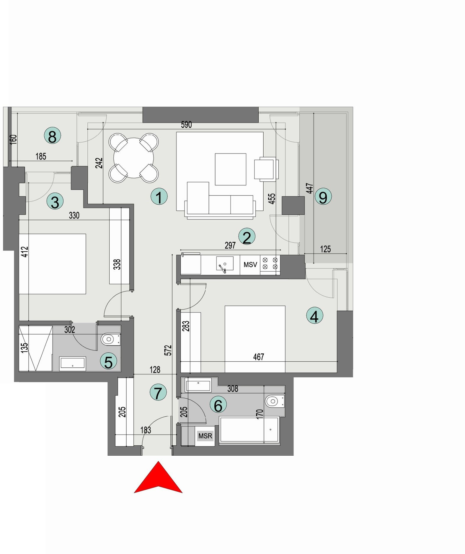 Plan apartament
