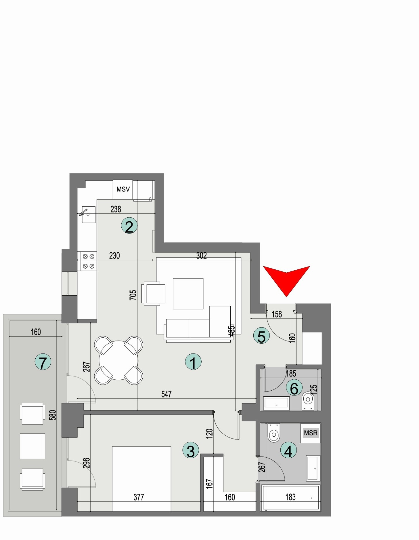 Plan apartament
