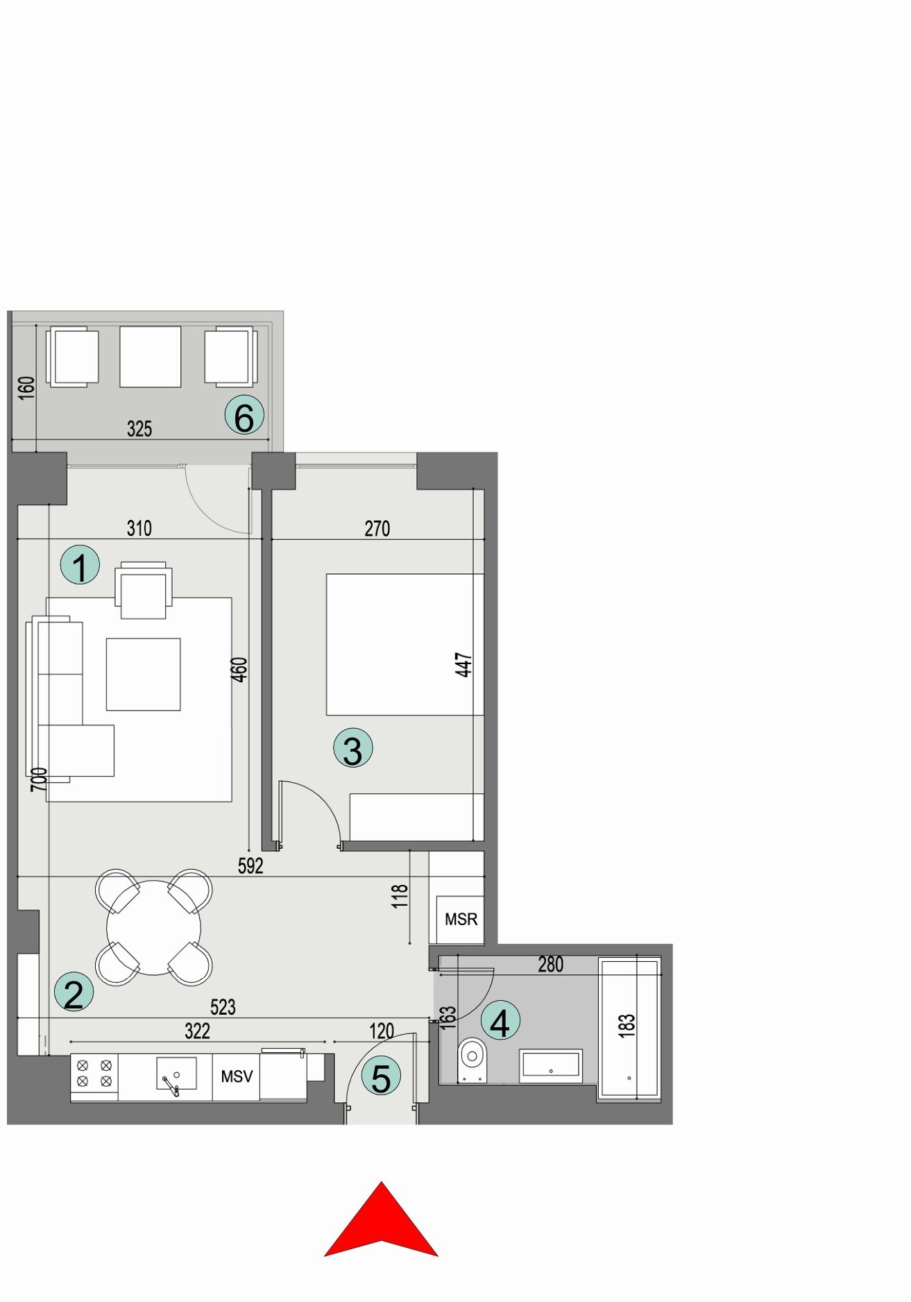 Plan apartament