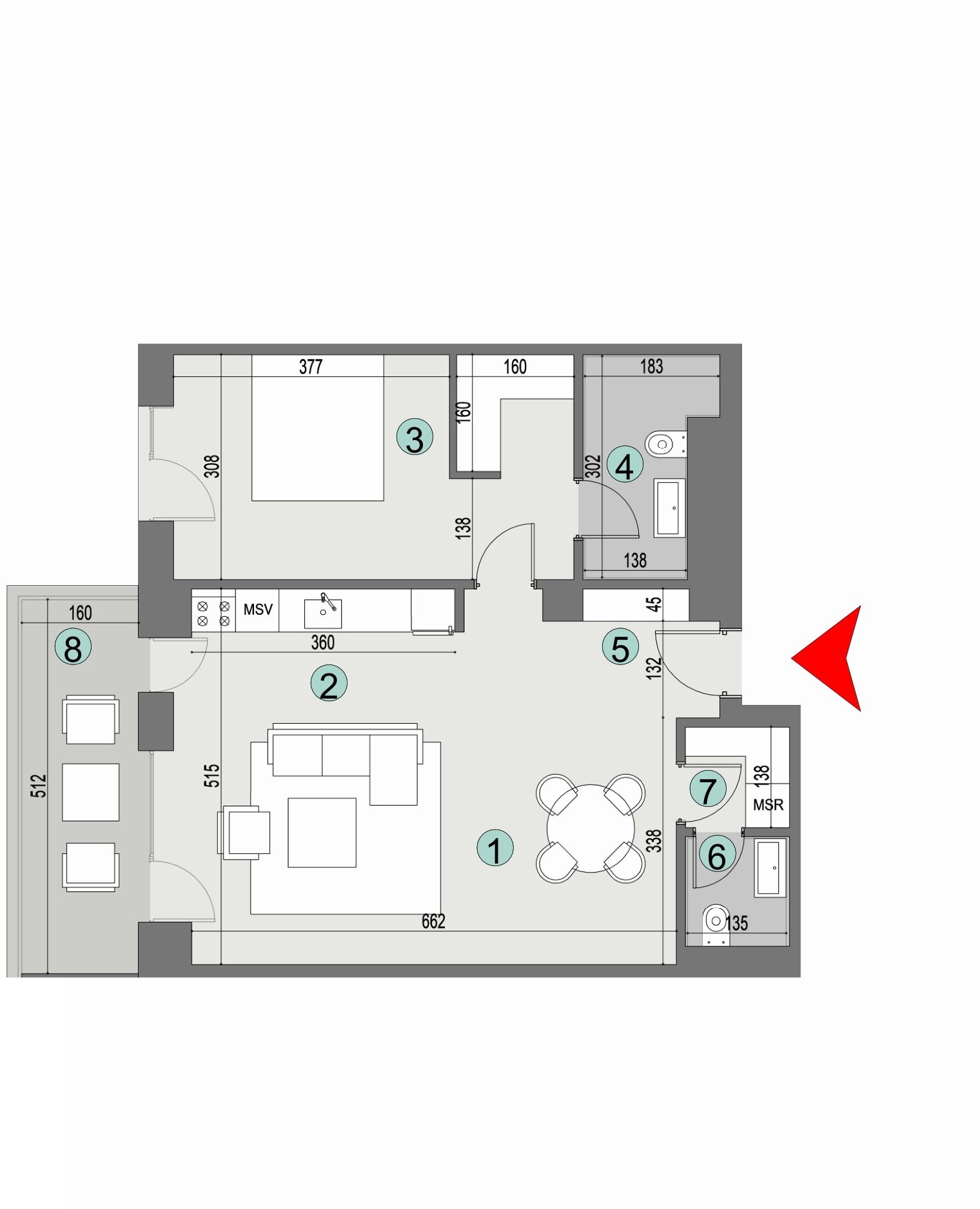 Plan apartament