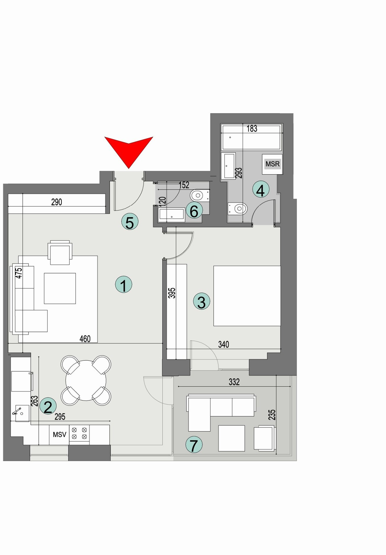 Plan apartament