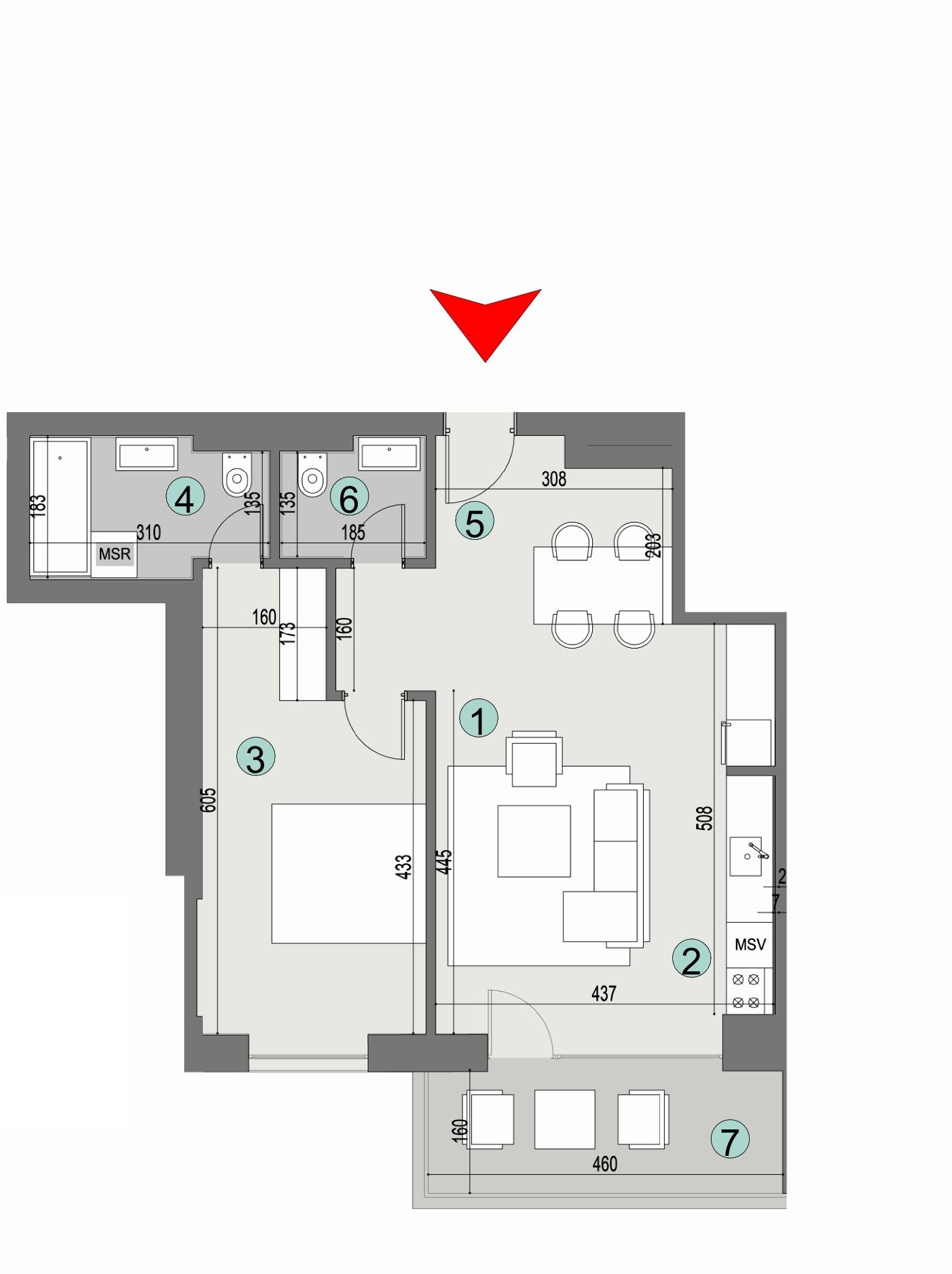 Plan apartament