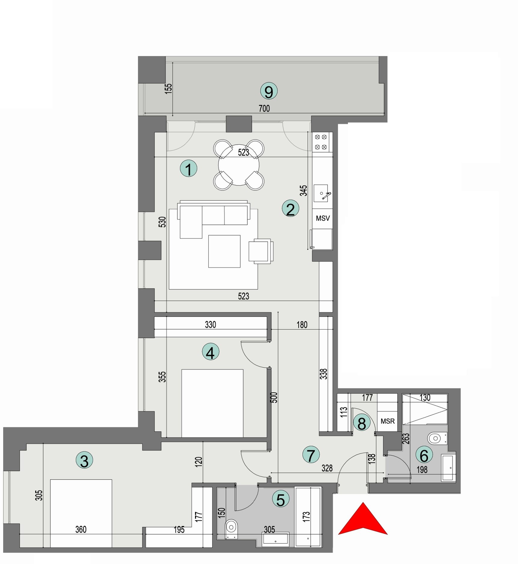 Plan apartament