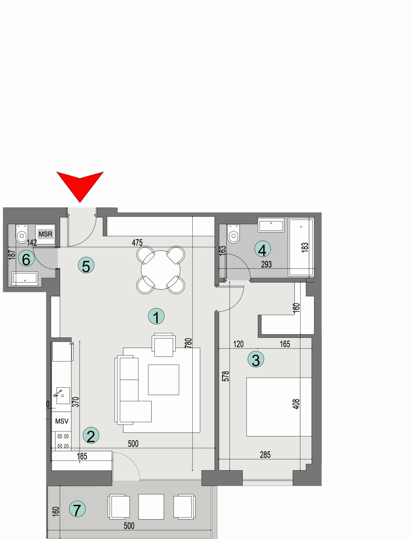 Plan apartament
