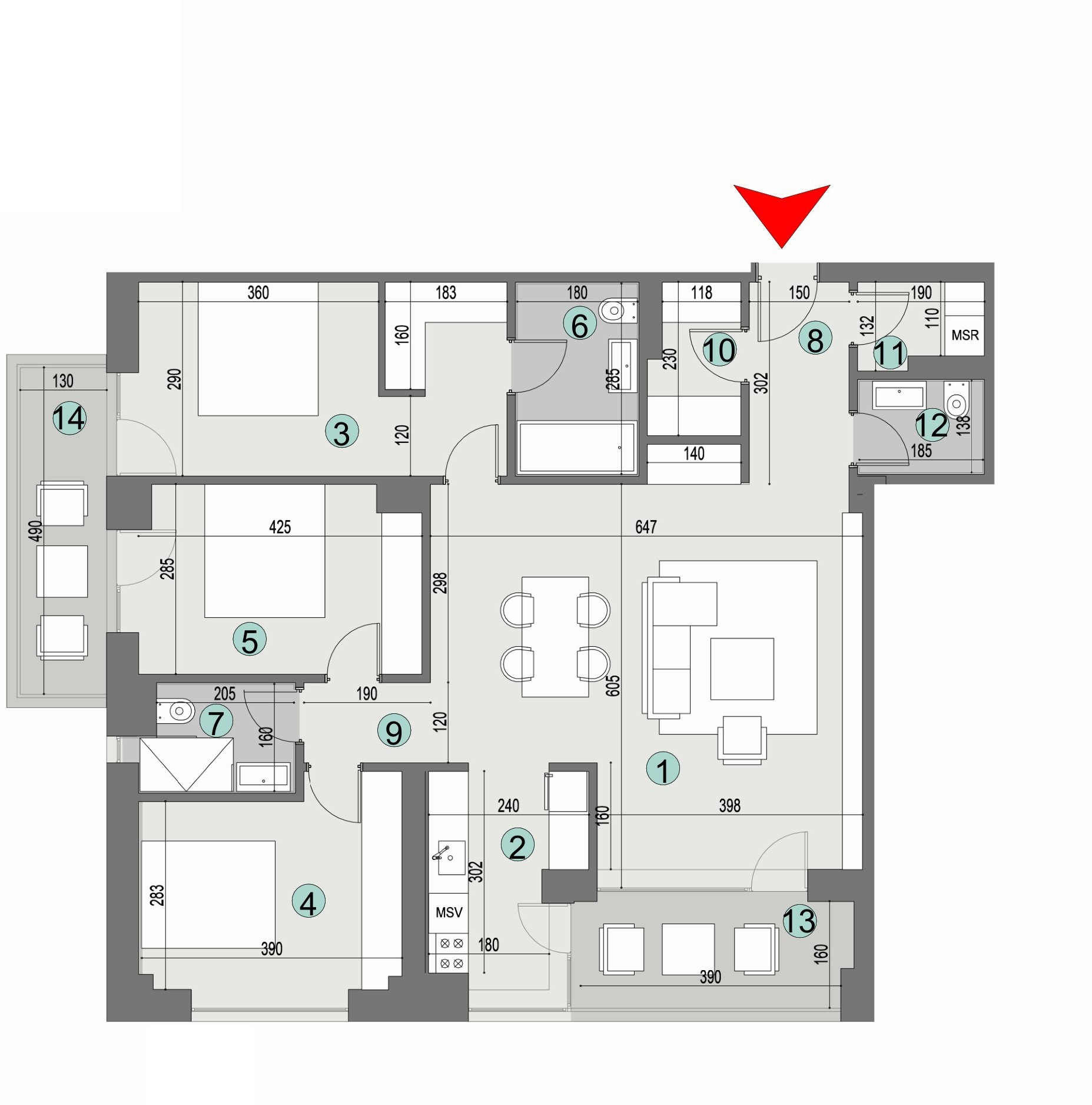 Plan apartament