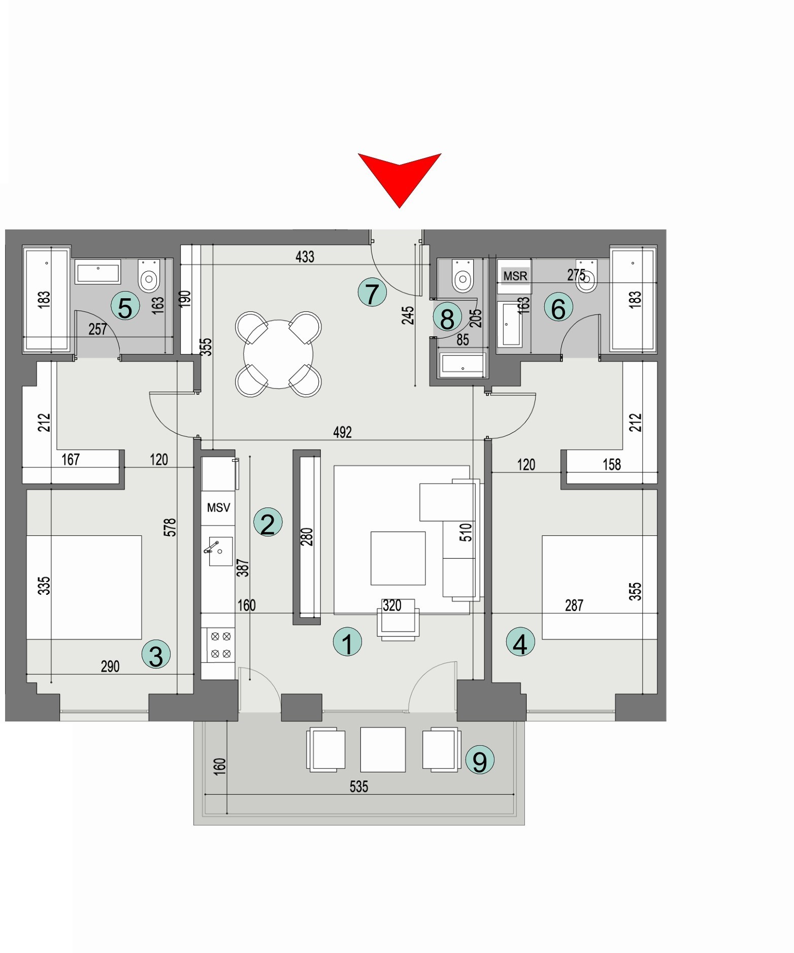 Plan apartament