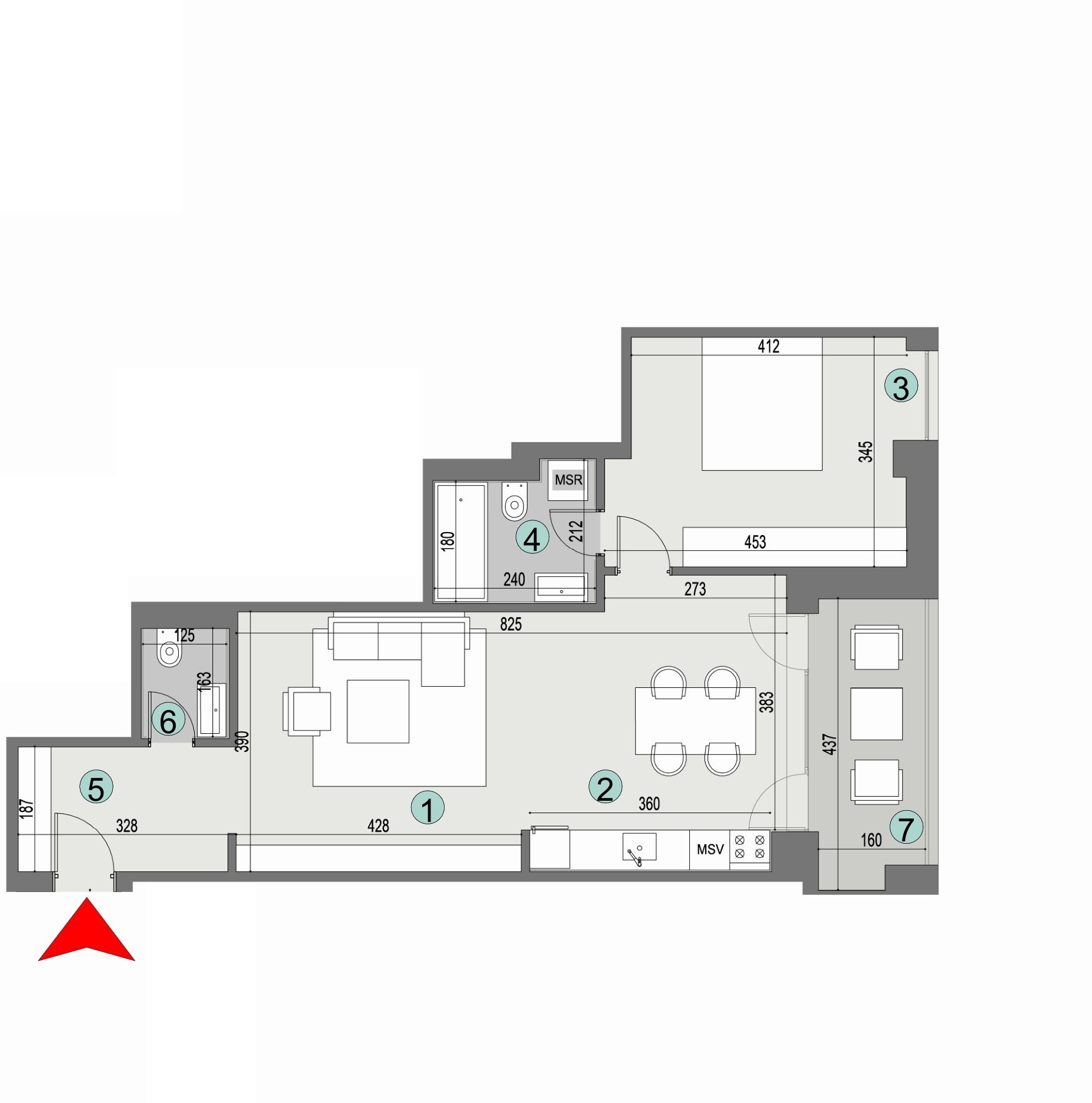 Plan apartament