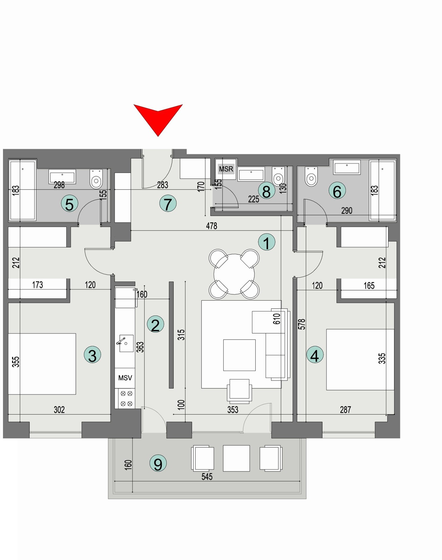 Plan apartament