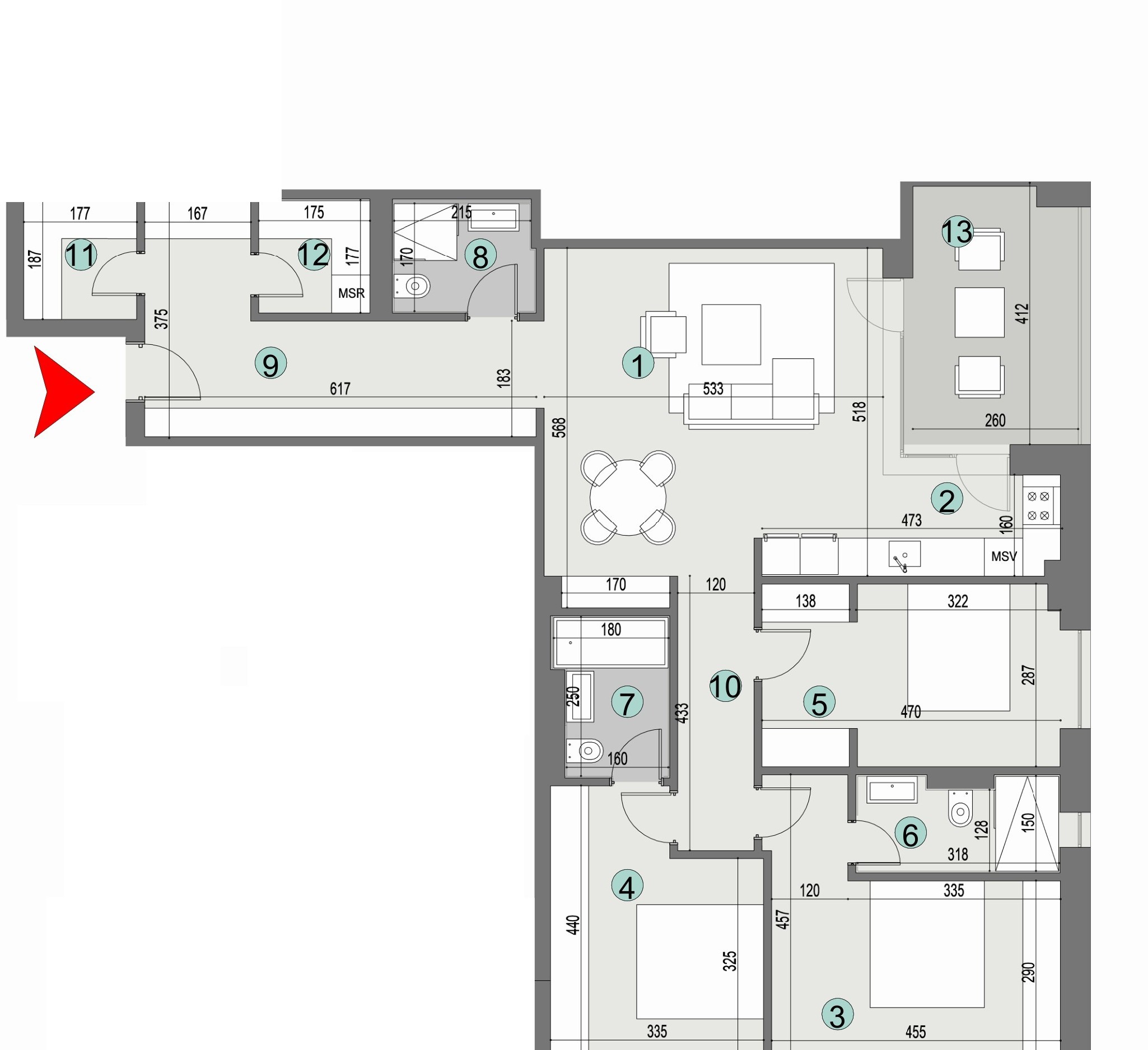 Plan apartament