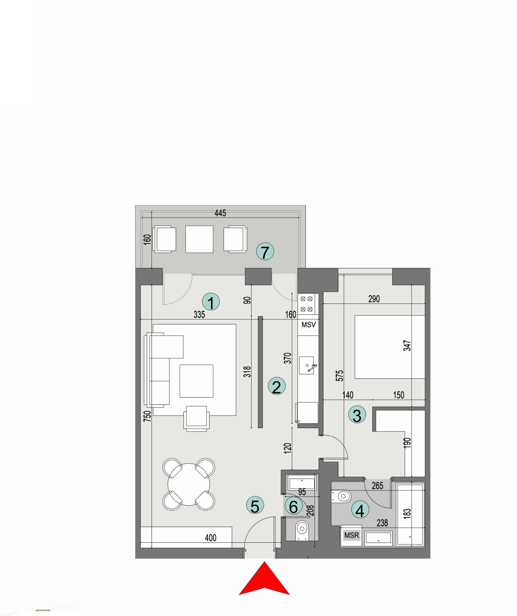 Plan apartament