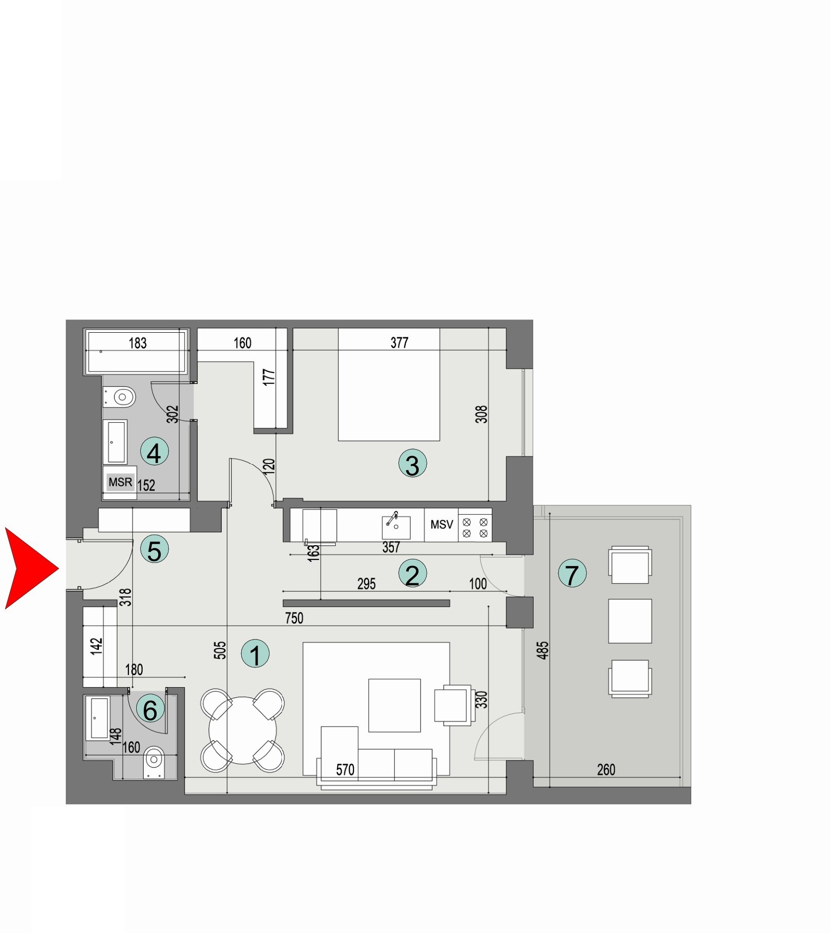 Plan apartament