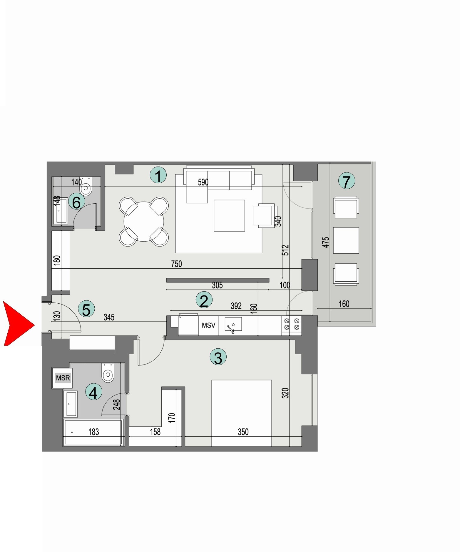 Plan apartament