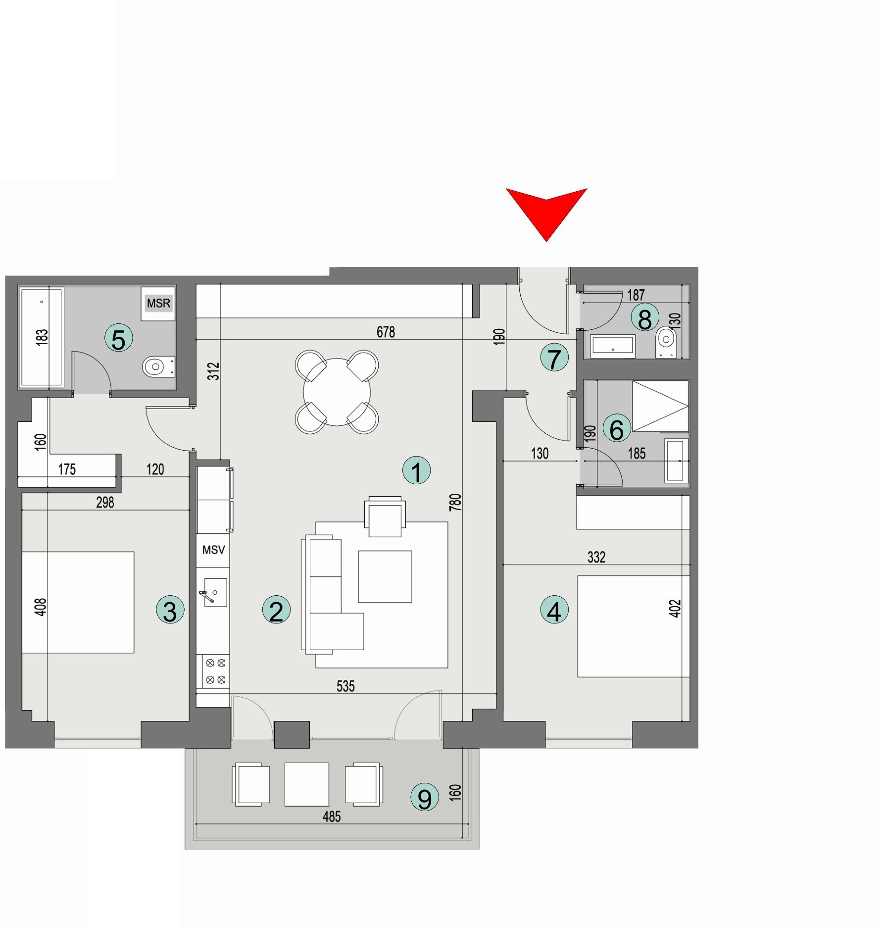 Plan apartament