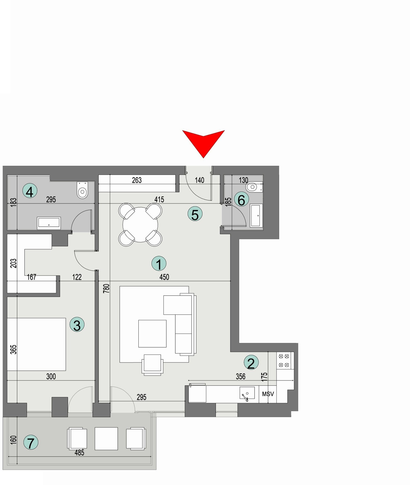 Plan apartament