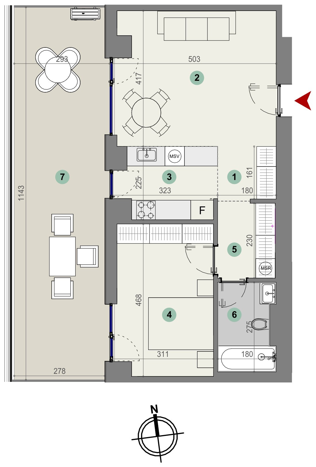 Plan apartament