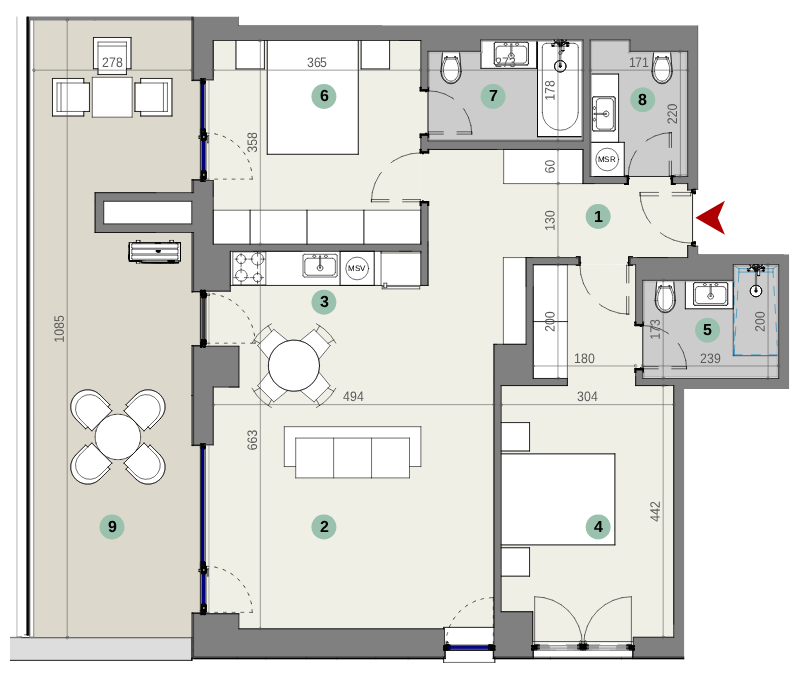 Plan apartament