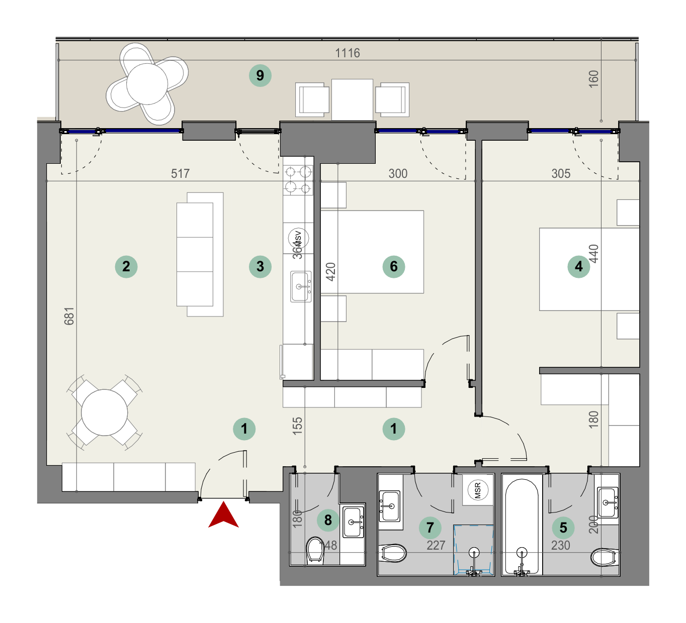 Plan apartament