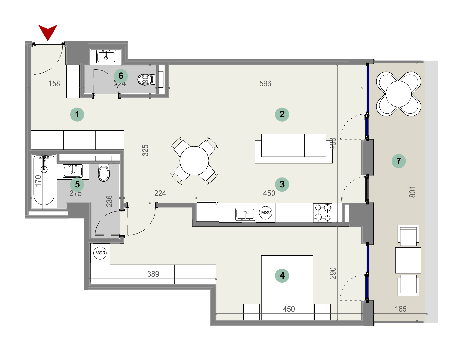 Plan apartament