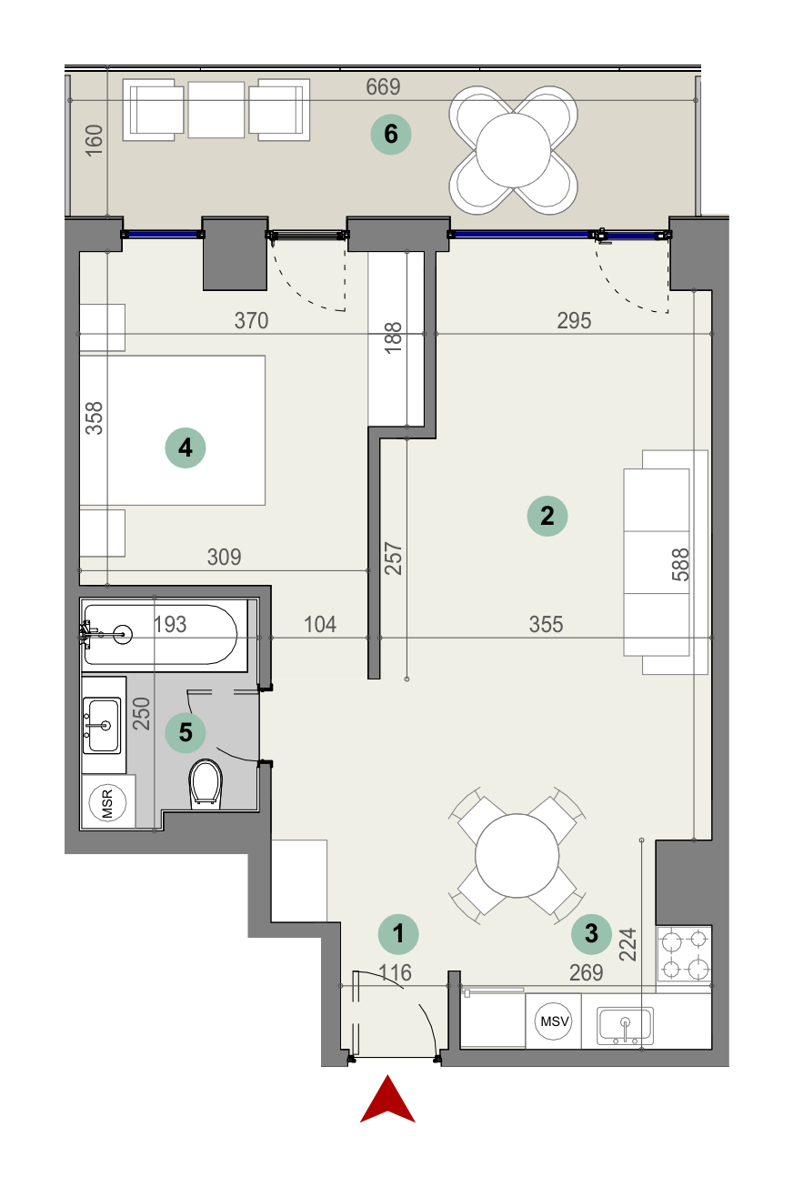 Plan apartament