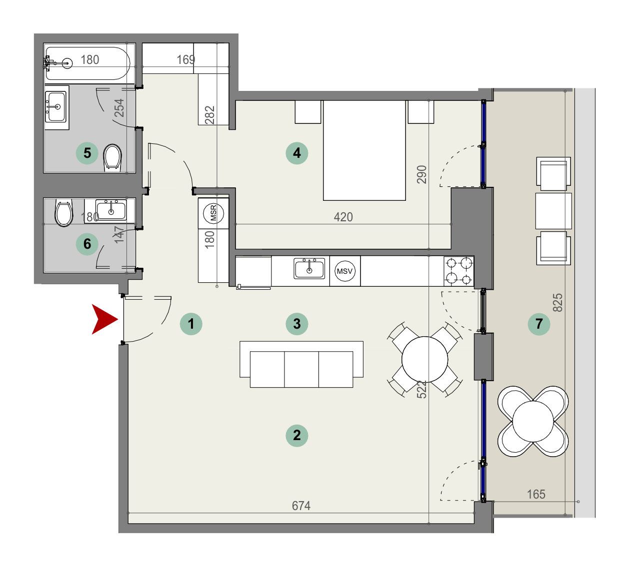Plan apartament