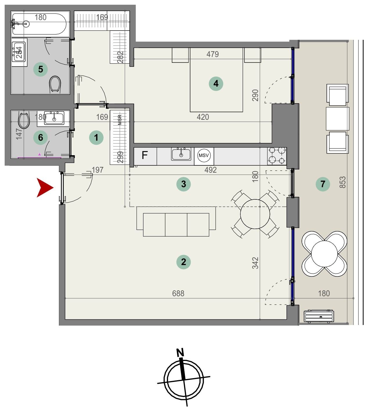 Plan apartament
