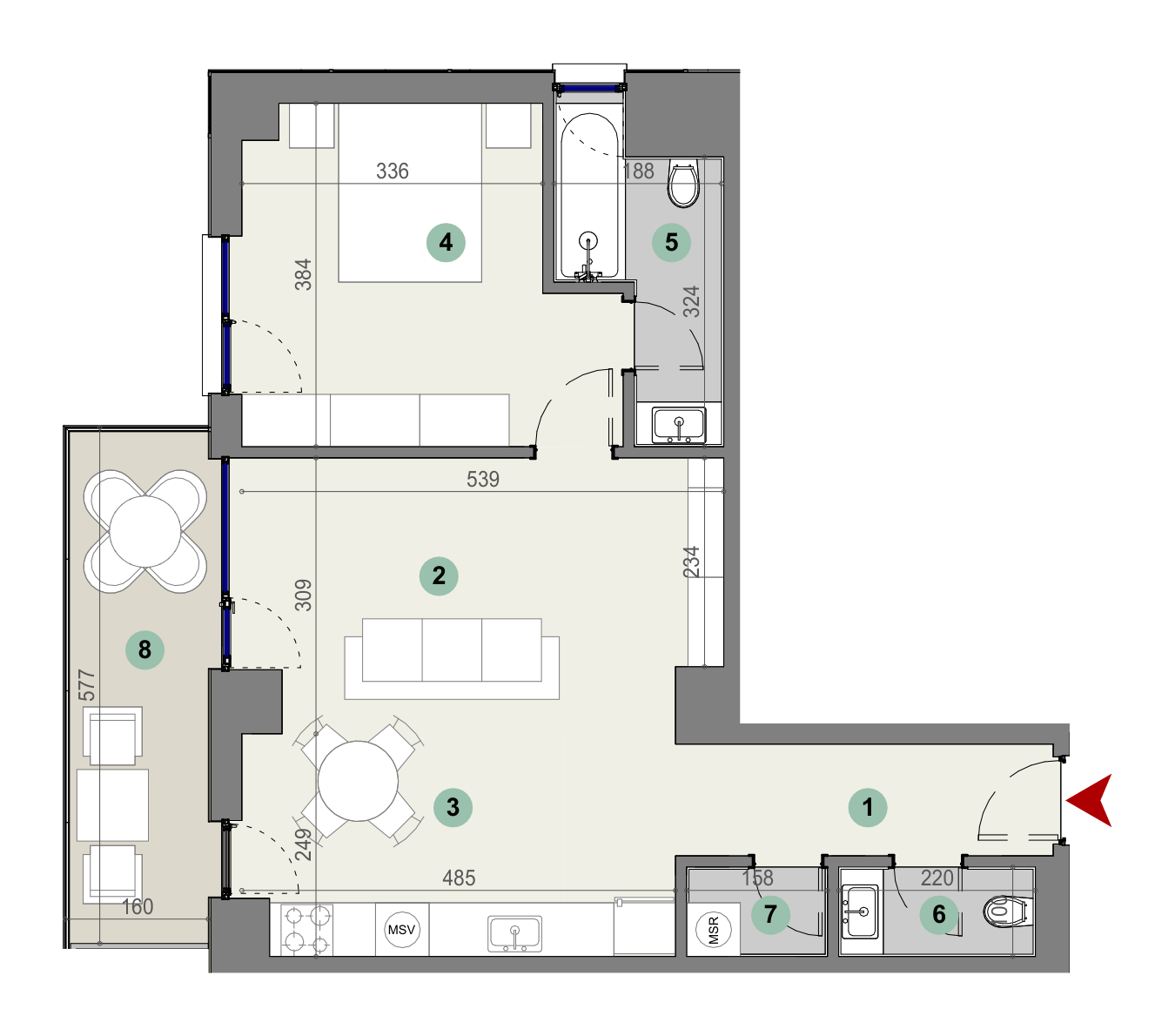 Plan apartament