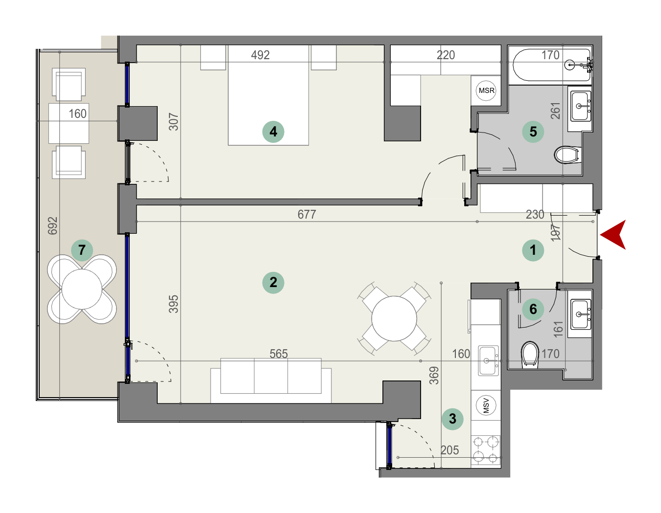 Plan apartament
