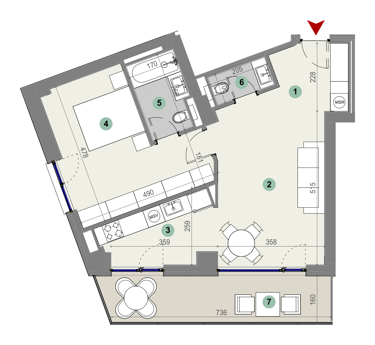 Plan apartament
