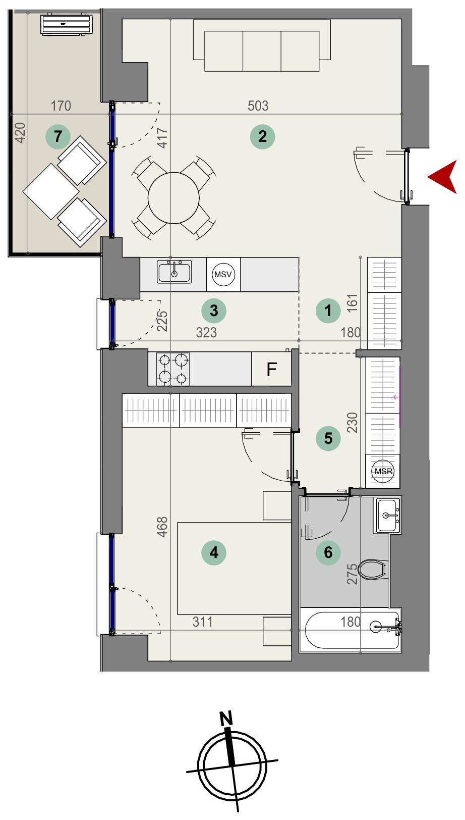 Plan apartament