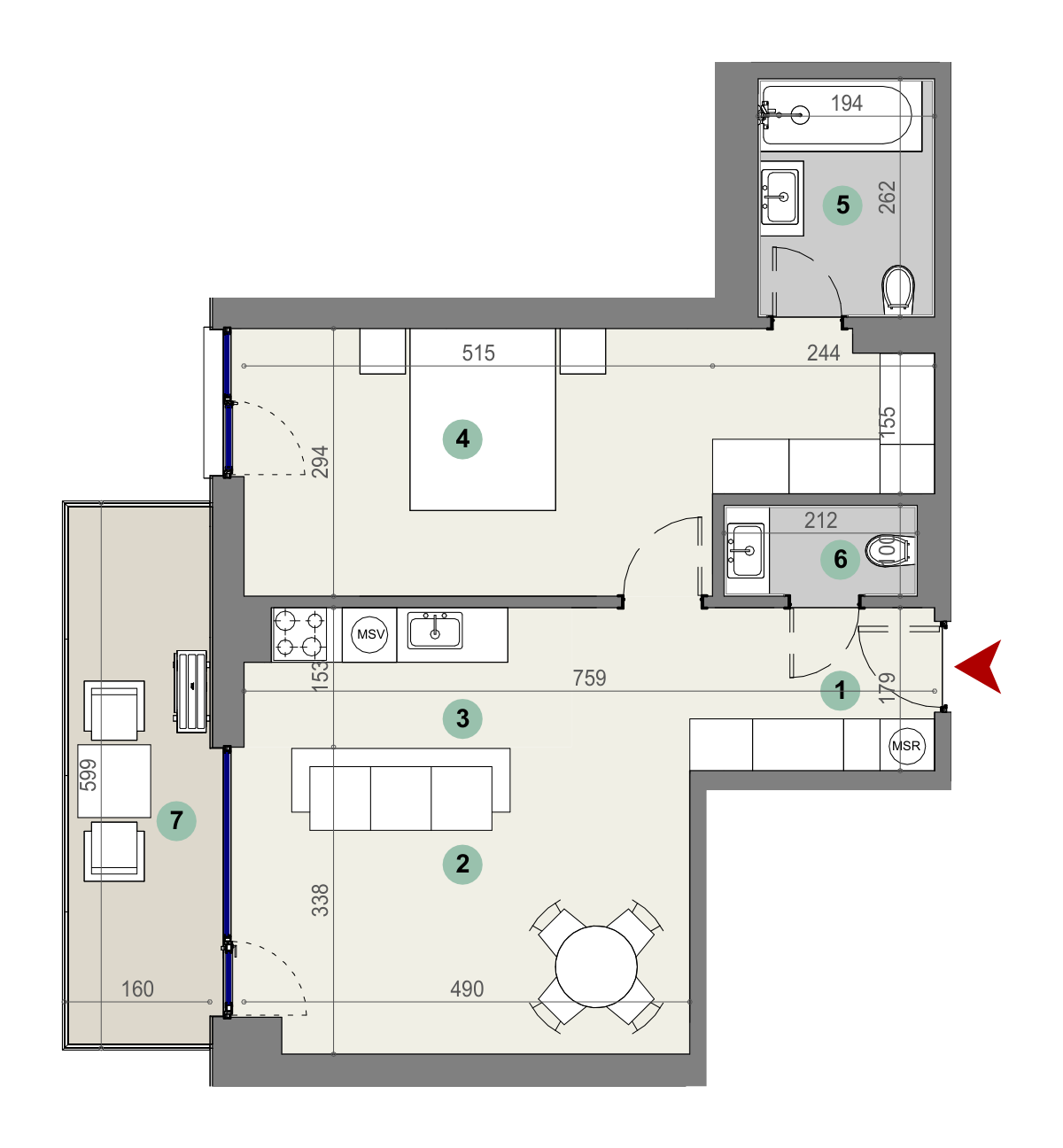 Plan apartament