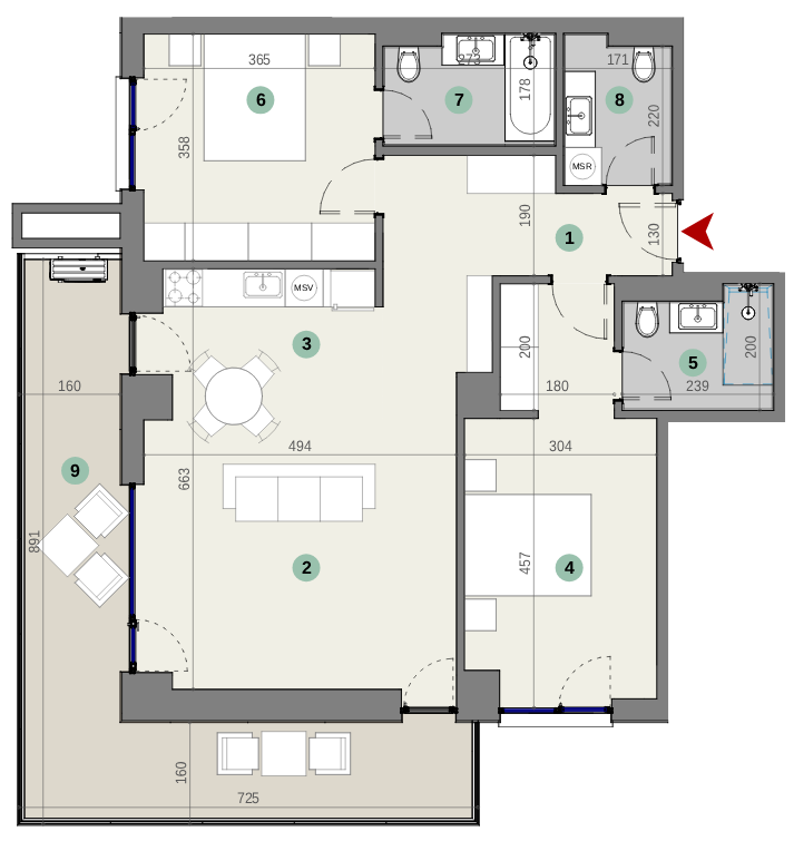 Plan apartament